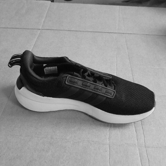 adidas Men\'s Black White Low Top Lace-up Sneakers Sizes 6 main image 6